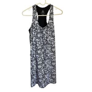 Krimson Klover Women's Kai Dress Black/White Tank Dress size Large